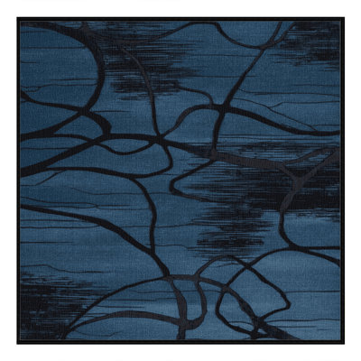 Tapis abstrait gris lavable à la machine