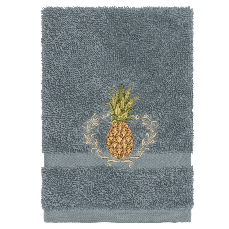 Welcome Turkish Cotton Midweight Bath Towel, Teal, Washcloth - 1 Pack