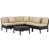 Structure brune / coussin brun clair est en rupture de stock