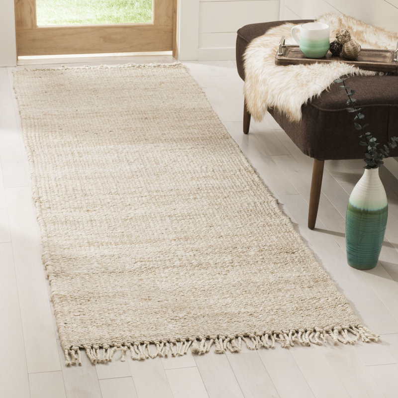 Fitzwater Hand Woven Jute Area Rug, Tapis de couloir 2 pi 6 po x 8 pi