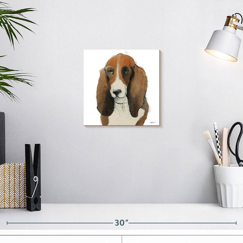 Brampt Oberon le chien, H 10 po x l 10 po