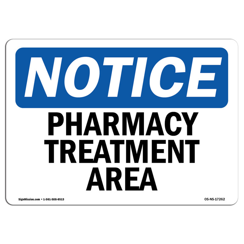 Adhésif décoratif pour pharmacie 18 po x 12 po