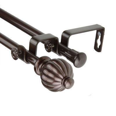 Tringle à rideaux double réglable Cocoa