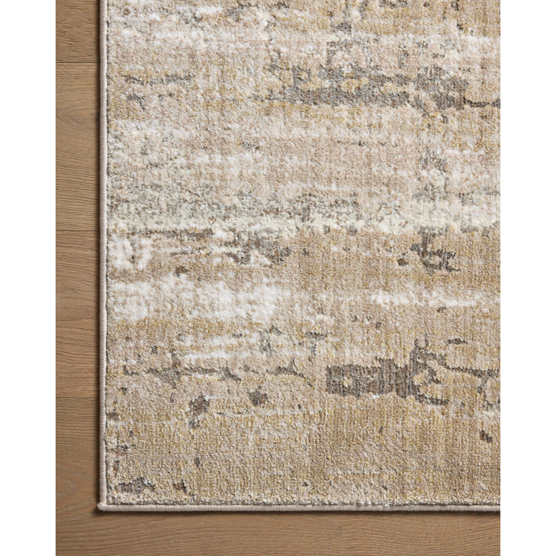 Manoliu Natural / Ivory Area Rug, Rectangle 2'6" x 4'
