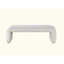 Banc beige bouclé