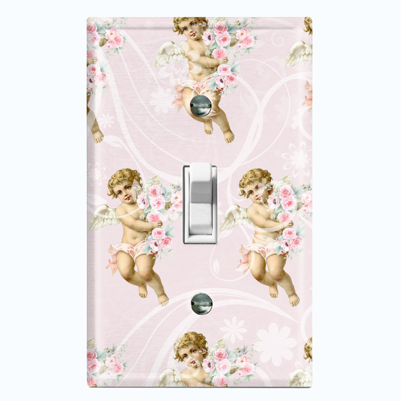 Patterned 1 - Gang Toggle Light Switch Standard Wall Plate
