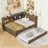 Wooden Storage Daybed With Trundle-1079130484