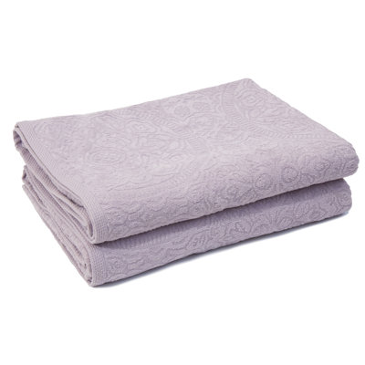 Estes 100% Cotton Midweight Jacquard Bath Sheet