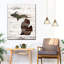 Michigan Home Map sur impression sur toile-1743354864