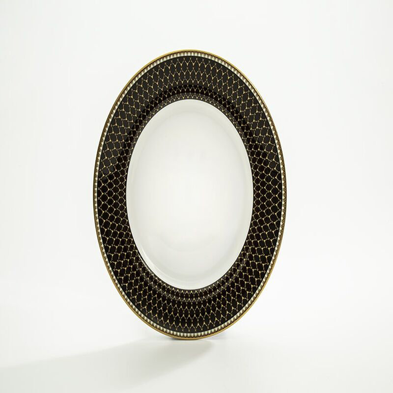 Antler Trellis Black 8" Plate