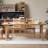 Modern Burlywood Rectangular Solid Wood Dining Table-187081500