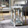Sibell Mirrored Glass Top  Side Table with Storage