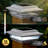 Imperial Solar Powered Integrated LED Aluminium 4 in. x 4 in. Fence Post Cap Light with Base Adapter Included-9809741-78608414