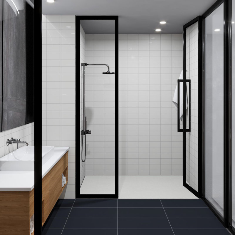 Color Beat Gloss 4" x 8" Ceramic Subway Tile, Sugar