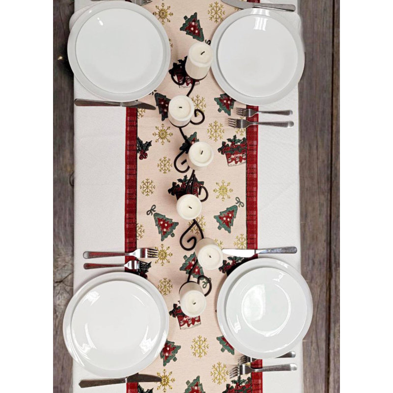 Festive Christmas Presents Table Runner F07M5-10D