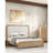 Eastern King Size Bed Channel Padded Headboard 1Pc Panel Bed Frame Natural Finish Transitional Style Bedroom Furniture-1523603827