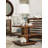 Ocean Club Solid Wood Floor Shelf End Table with Storage