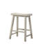De 2 chaises ergonomiques à hauteur de comptoir - gris, sans dossier, structure en bois massif, siège en panneau de particules, installation rapide, repose-pieds de 4 po, pieds évasés, tabourets sans dossier gris, assemblage facile, pieds et repose-pieds
