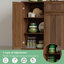 Armoire à déchets coulissante 13 gallons avec tablette et tiroir réglables-130405901-130405895