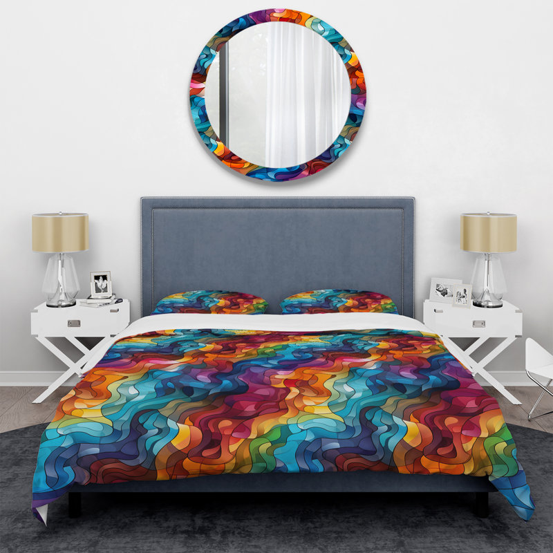 Ensemble de housse de couette Popart, Housse de couette pour très grand lit et 2 très