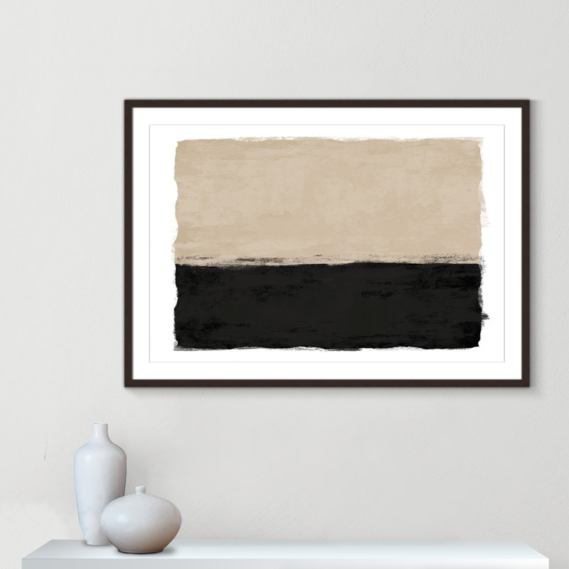 Clair de lune II - Version paysage par Natalie Carpentieri, Noyer à grain ouvert, L 41,5 po x H 29,5 po, Imprimé mat