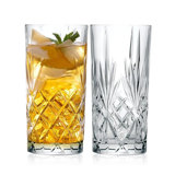 Highball Glass - Drinking Glasses - Set of 2 -  Bar Glassware, 12 oz, Made in Europe - Set of 2