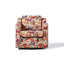 Upholstered Cotton Blend Swivel Armchair-1160699440