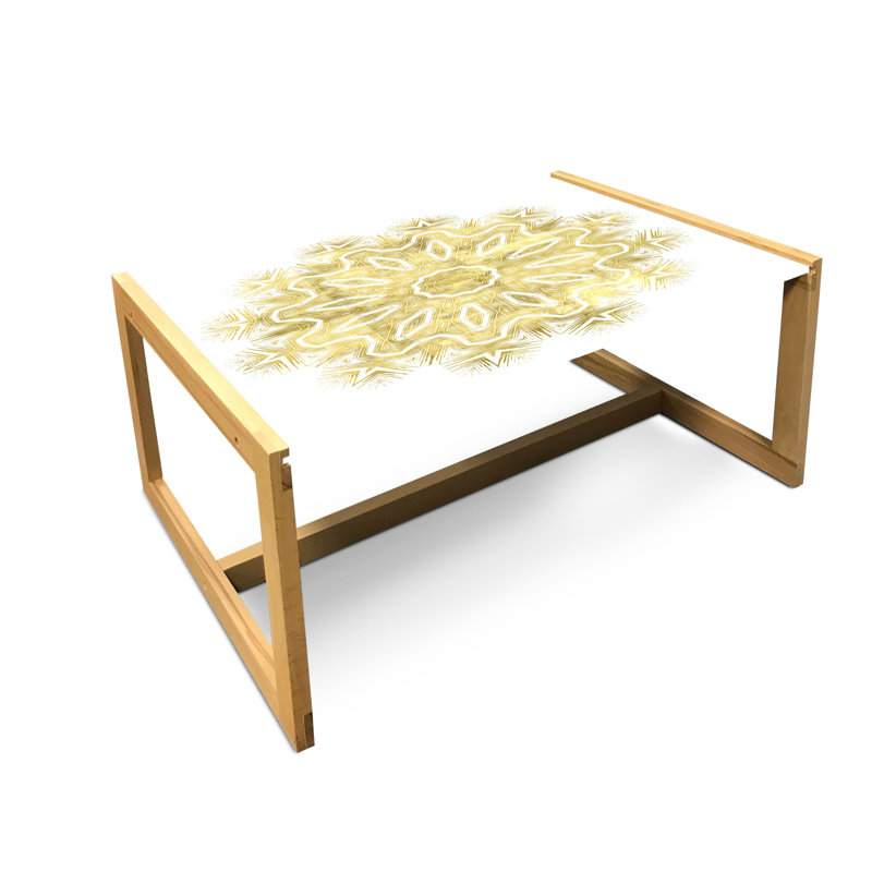 Jaishan Trestle Coffee Table, 40cm H x 91cm W x 62cm D