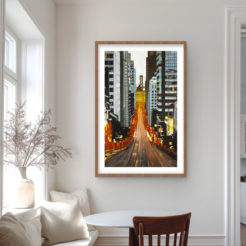 San Francisco par nuit - impression mate pour décoration intérieure