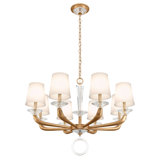 Emilea 8 - Light Glass Chandelier