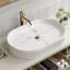 Meuble-lavabo mural avec lavabo ovale en céramique-2114973074