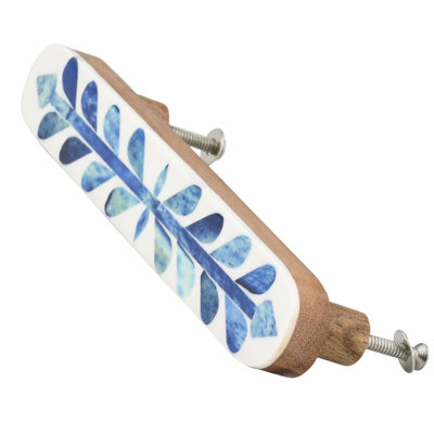 7" Bone Inlay Cabinet Pull - Set of 6