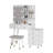 White Makeup Vanity With Lights