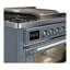Majestic III Series 36 Inch Dual Fuel Range with 6 Sealed Burners, Griddle, in Glossy Black (Natural Gas, Brass Trim)-996369056-996369075-996369085
