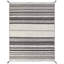 Canyon Cotton Striped Area Rug in Gray/Brown-315254564
