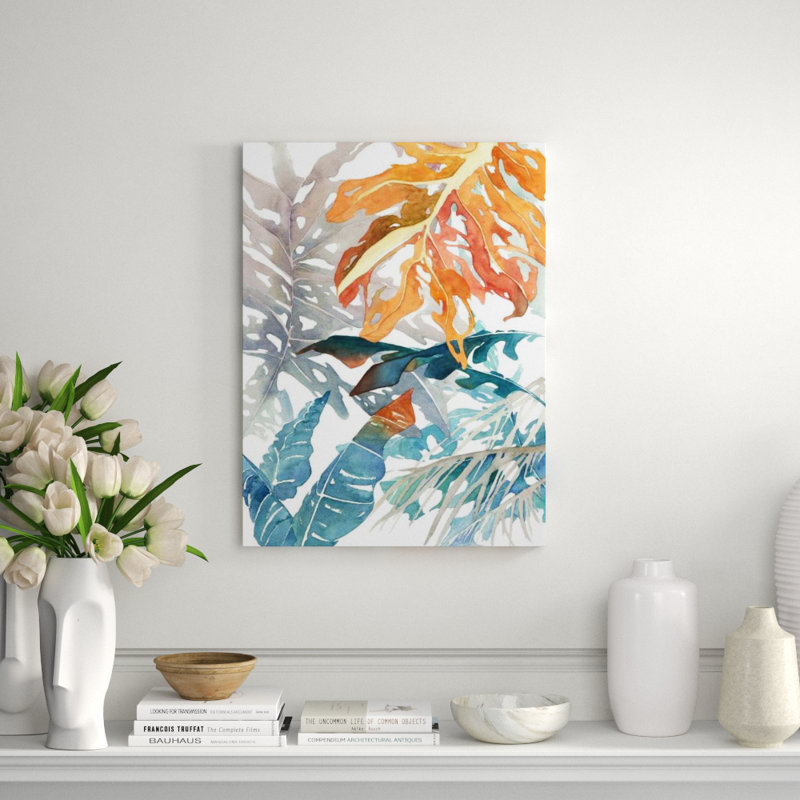 Autumn Leaves I Print by L. Bodine, 32" H x 24" W, Knife Gel