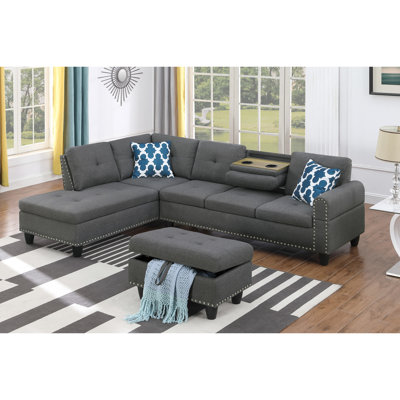 Faux Leather Sectional