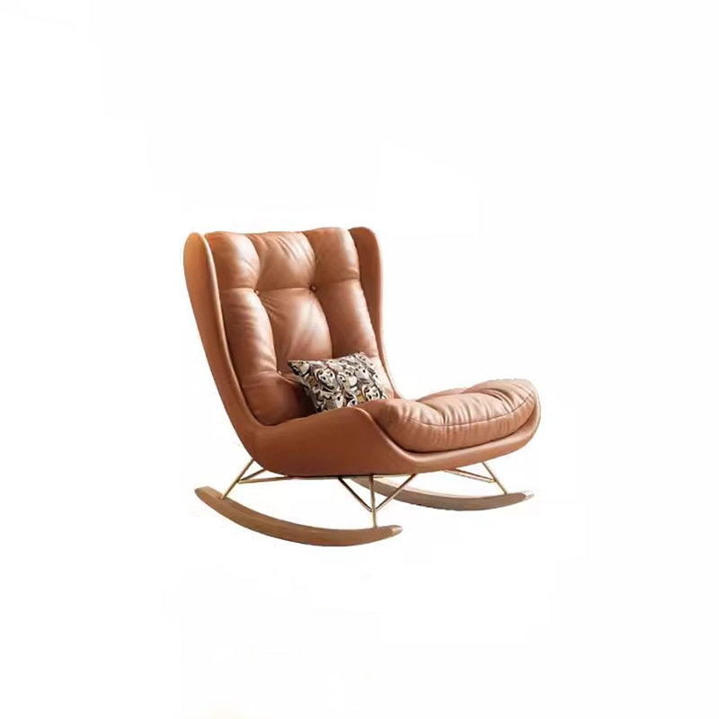 Chaise berçante en tissu Light Luxury Technology, Orange