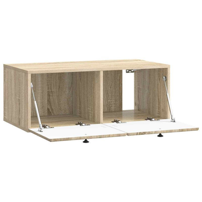 Unfinished TV Stand, 30cm H x 78.5cm L x 41cm W, Sonoma Oak
