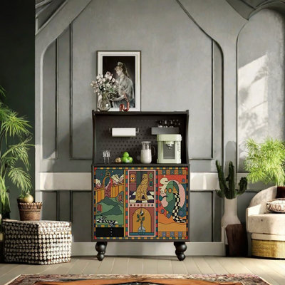 Nordic style creative abstract accent cabinet
