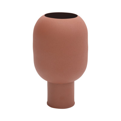 Vase en métal texturé