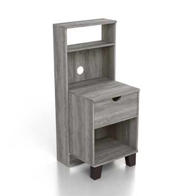 Table de chevet avec rangement Hibaaq