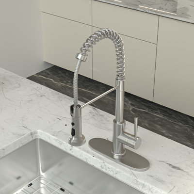 Logmey Pull Down Kitchen Faucet