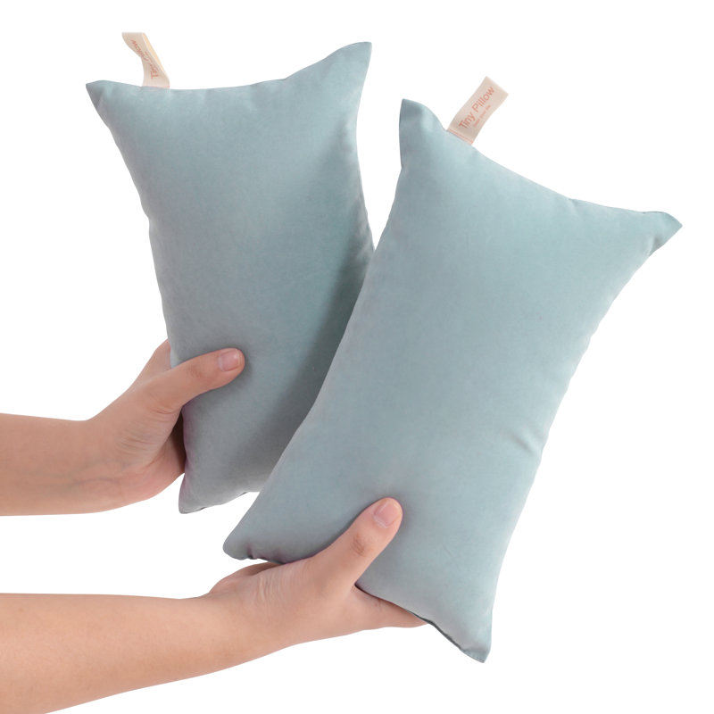 Microfiber Tiny Pillows, Machine Washable - NTBAY, Sea Green, 11"x7"