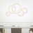 43'' Modern LED Chandelier with Chrome Finish For Kitchen Island, Dining Room, Game Room – Integrated LED – Adjustable Height