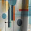 Rideau abstrait occultant Contemporary Contemporary Lines III - 1 panneaux-107539602