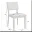 Chaises de salle à manger rembourrées gris Mid-Century avec pieds en bois massif blanchi (ensemble de 2)