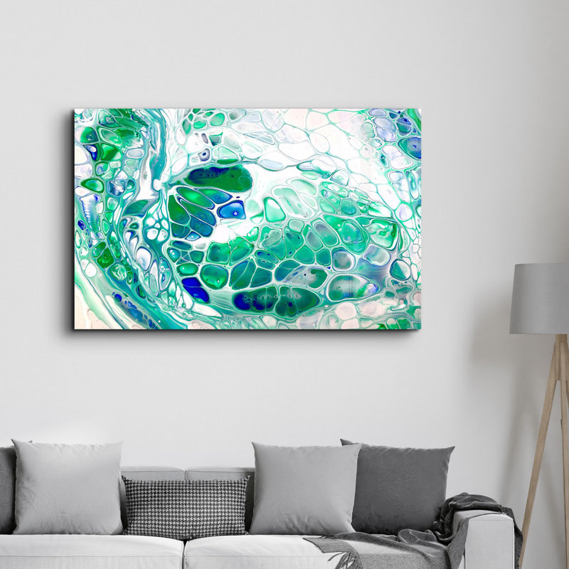 Élégante peinture murale en verre trempé de 13,8 po x 21,7 po | 100% verre trempé, épaisseur: 0,16 pouce | Imprimé UV pour des couleurs éclatantes | Parfait pour la décoration intérieure, le salon et les espaces de bureau