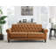 Lemoyne 3 Seater Faux Leather Sofa-2129996350