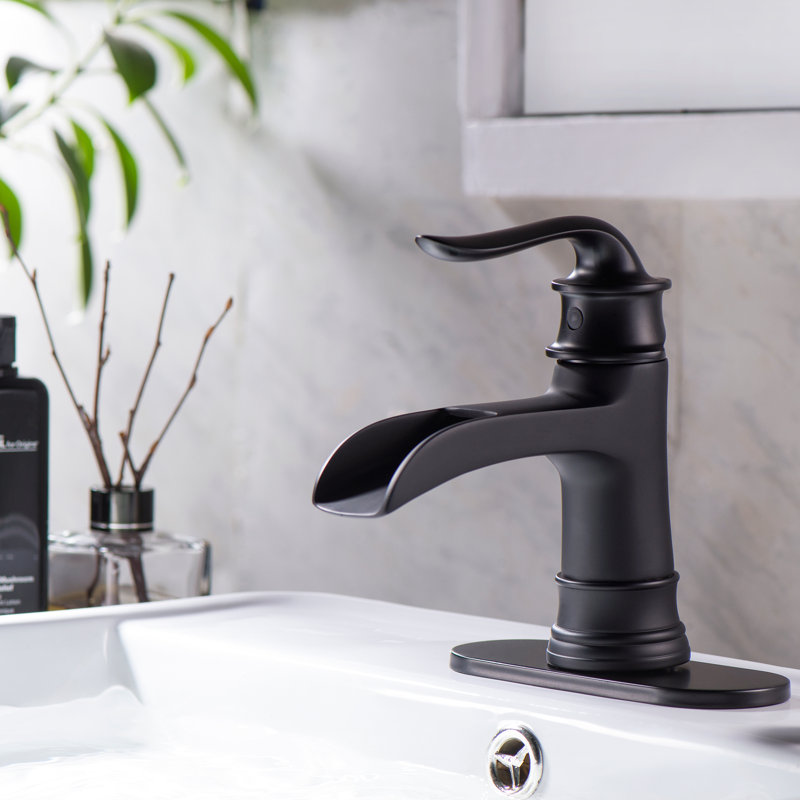 Vessel Sink Faucet Single-handle Bathroom Faucet with Drain Assembly, Black